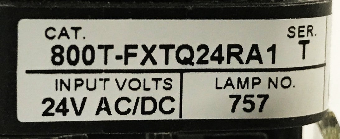 Allen-Bradley Illuminated Red Push Pull Switch 800T-FXTQ24RA1 NOS