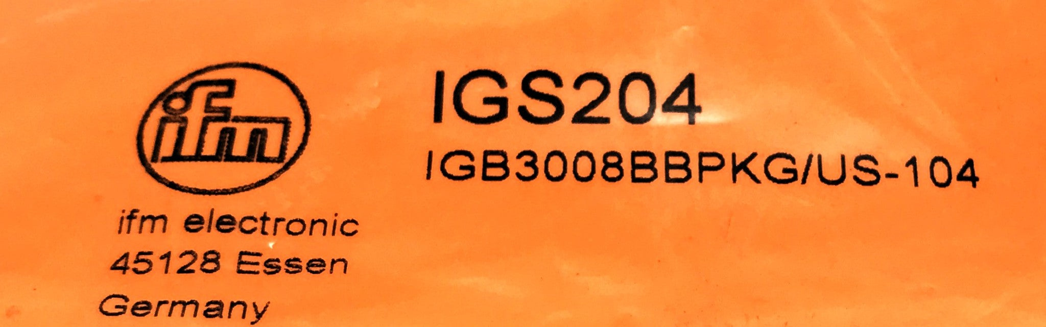IFM Proximity Sensor (No Hex Nuts) IGS204 NOS