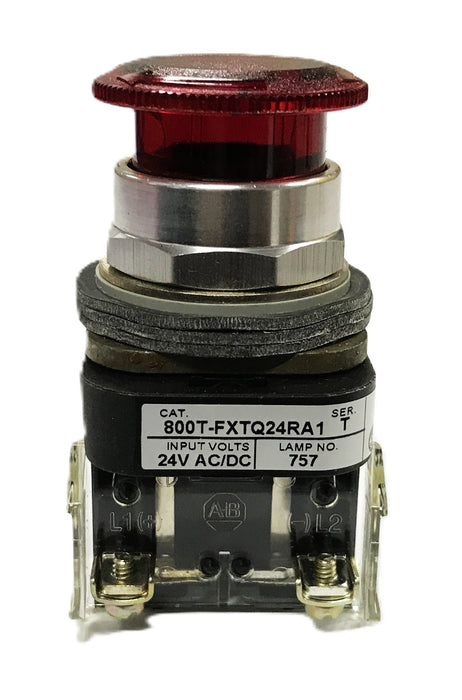 Allen-Bradley Illuminated Red Push Pull Switch 800T-FXTQ24RA1 NOS