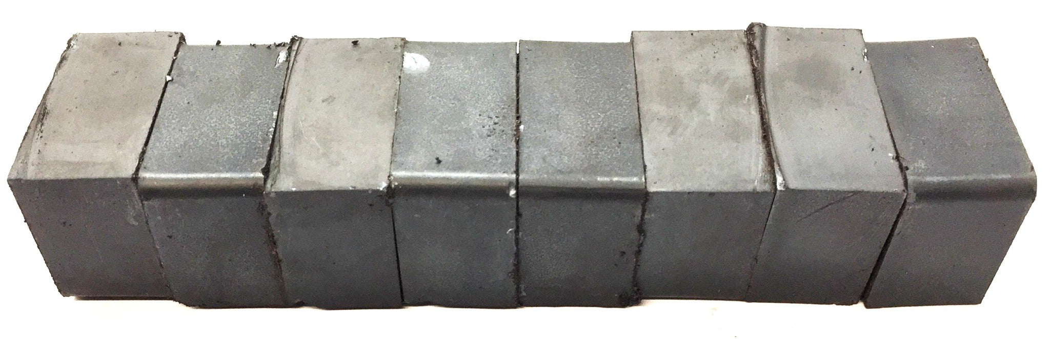 Unbranded 2" x 1-11/16" x 1" Ceramic Magnetized Ferrite Magnet [Lot of 8] NOS
