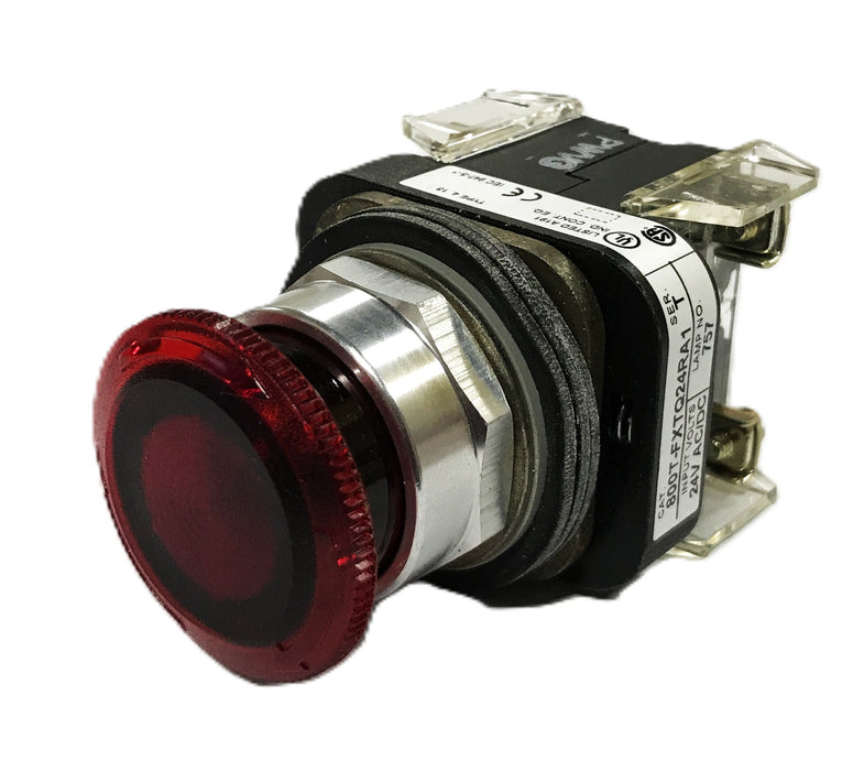Allen-Bradley Illuminated Red Push Pull Switch 800T-FXTQ24RA1 NOS