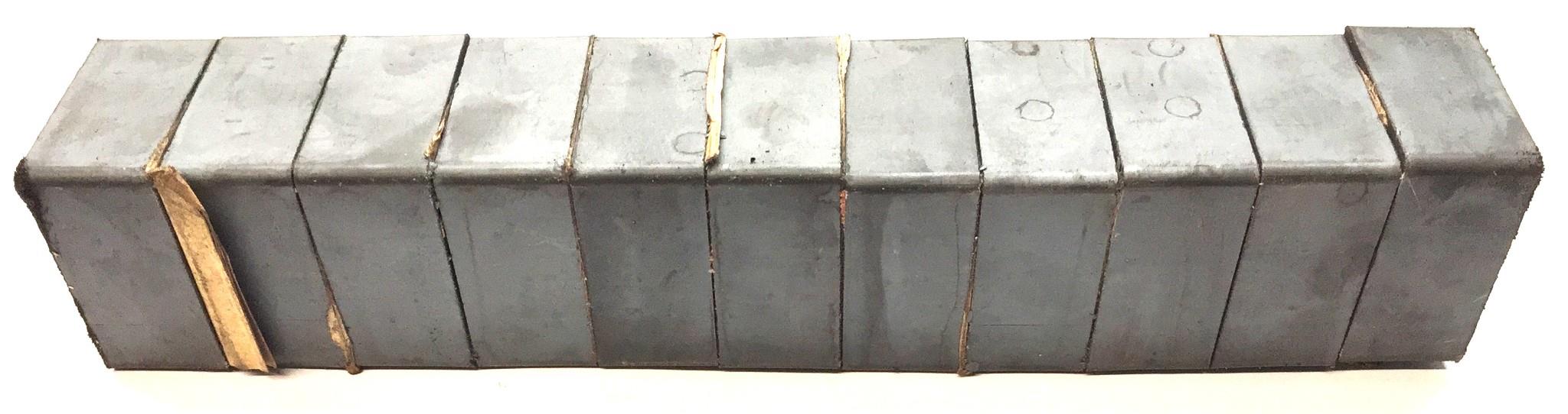 Unbranded 2" x 2" x 1" Magnetized Block Ferrite Magnets [Lot of 11] NOS
