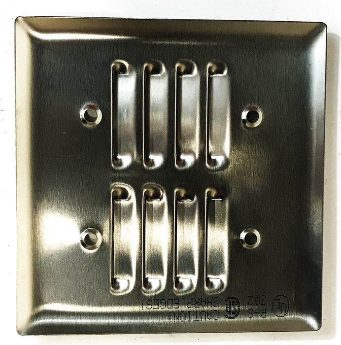 Pass & Seymour Stainless Steel Louver Wall Plate SS772 NOS