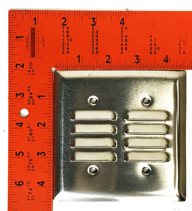 Pass & Seymour Stainless Steel Louver Wall Plate SS772 NOS