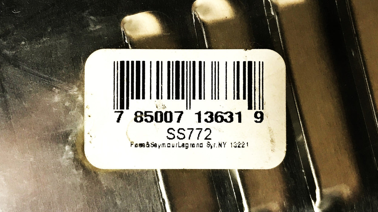 Pass & Seymour Stainless Steel Louver Wall Plate SS772 NOS
