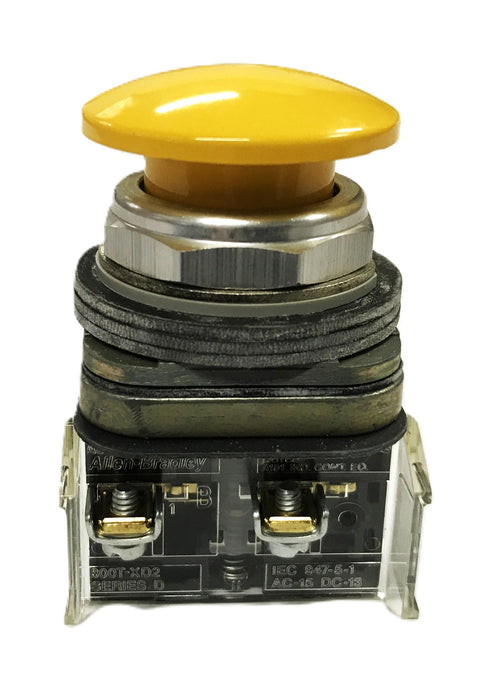 Allen-Bradley Yellow Pushbutton Switch 800T-D9A4 NOS