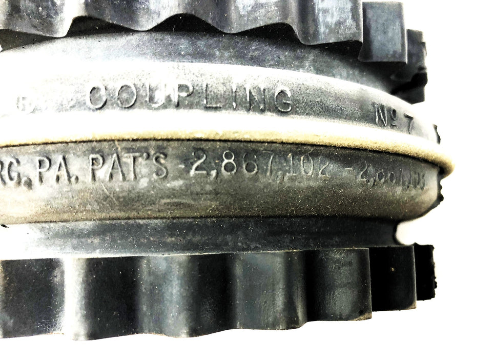TB Wood's No. 7 Sure-Flex Flexible Coupling 2867103 NOS