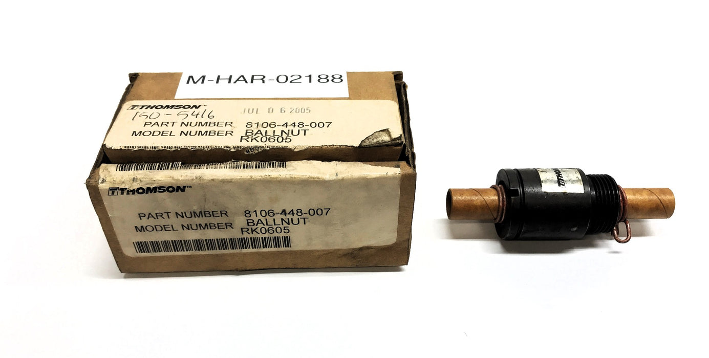 Thomson Ball Nut (W/ Inserts) 8106-448-007 (RK0605) NOS