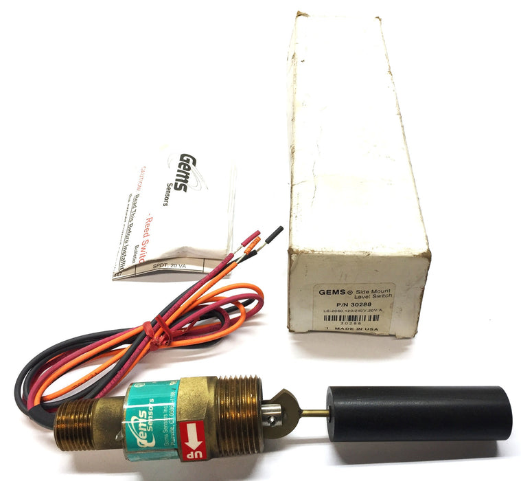 GEMS LS-2050 120/240V 20V.A Side-Mount Level Switch 30288 NOS