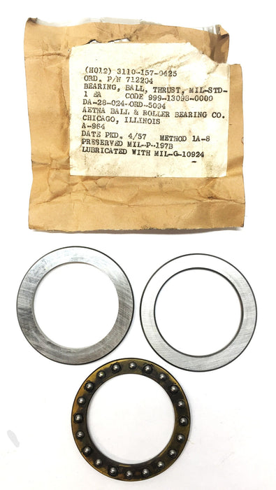 Aetna Thrust Roller Bearing 712204 (No Box) NOS