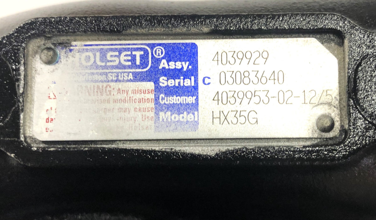 Holset HX35G Turbocharger 4039929 REMANUFACTURED