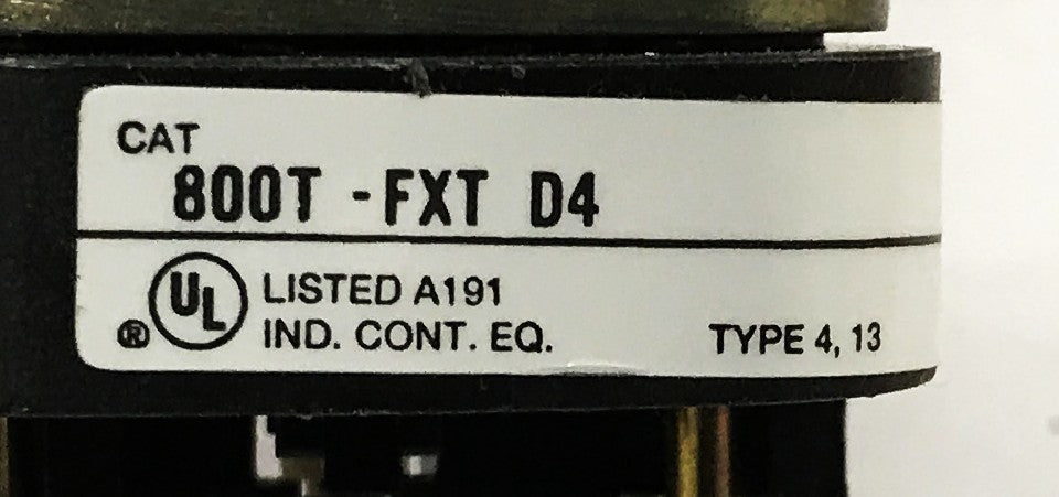 Allen-Bradley Red Pushbutton Switch 800T-FXT6D4 NOS