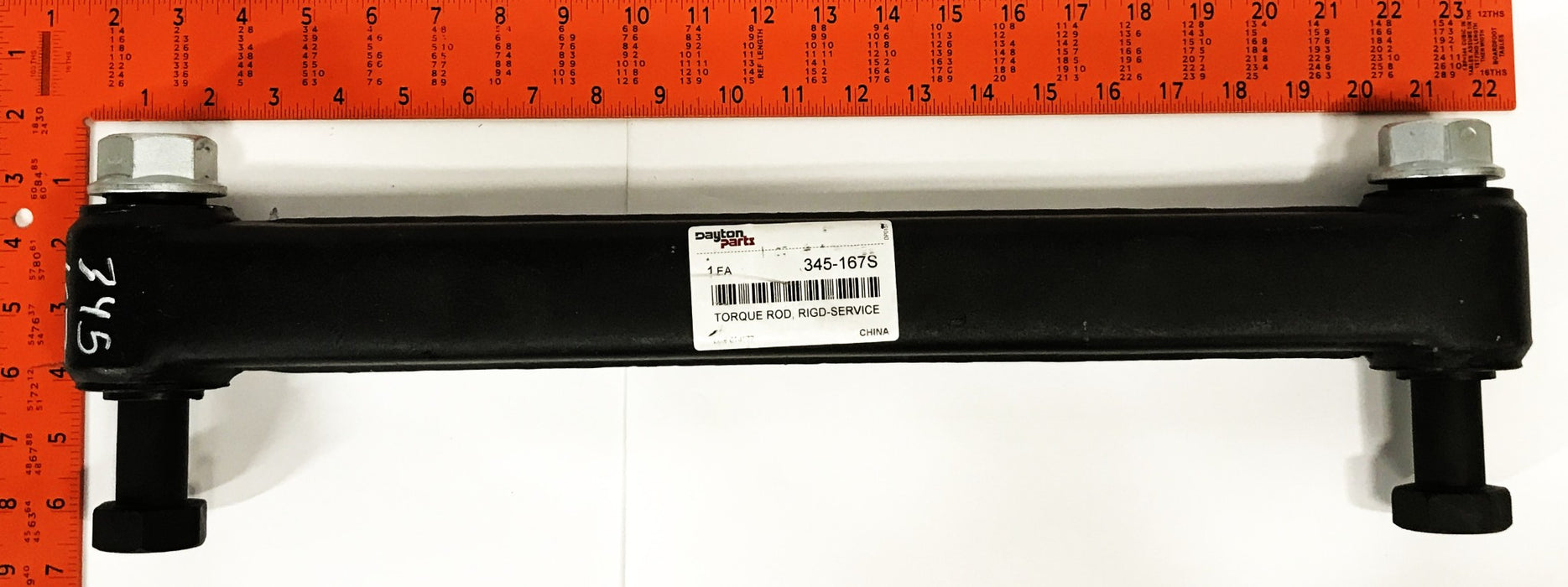 Dayton 19-1/4 inch Rigid Axle Torque Rod 345-167S NOS
