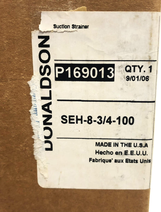 Donaldson SEH-8-3/4-100 Hydraulic Filter Strainer P169013 NOS