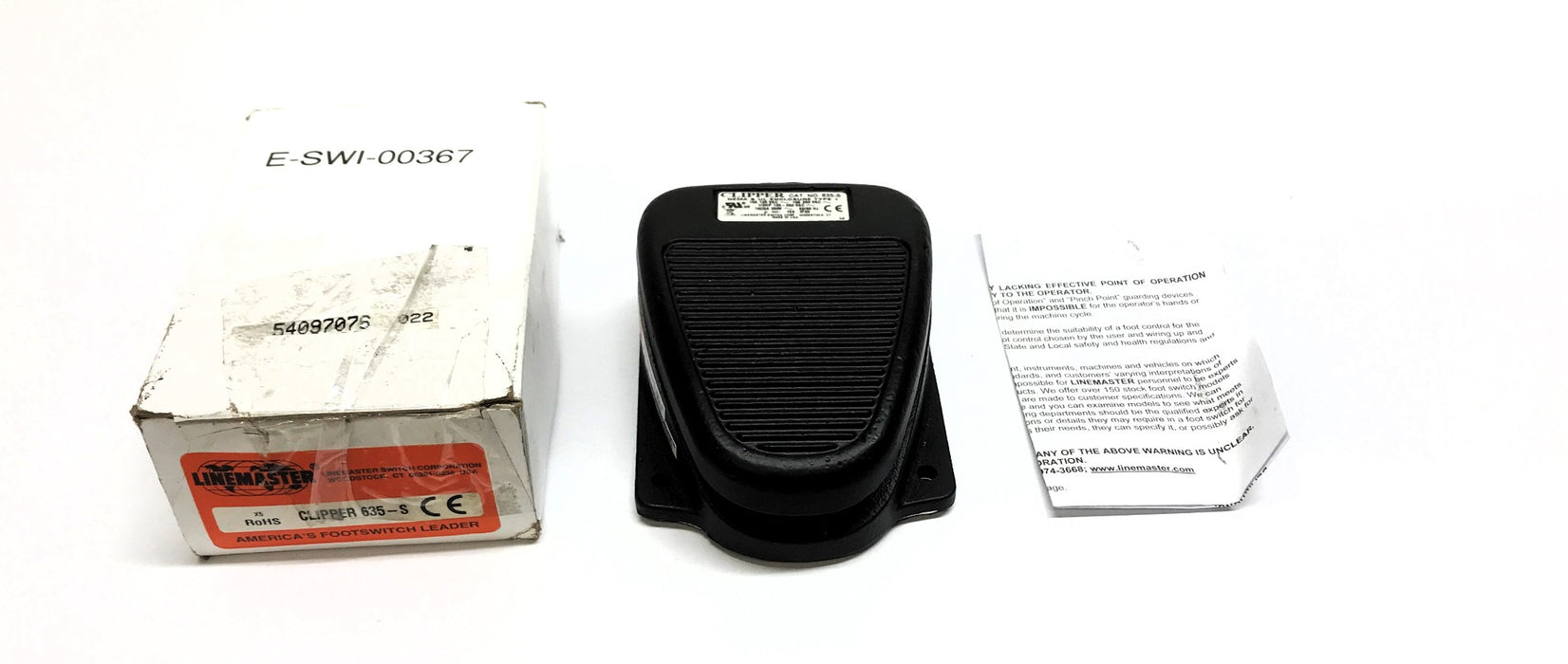 Clipper Linemaster Pedal Footswitch 635-S NOS