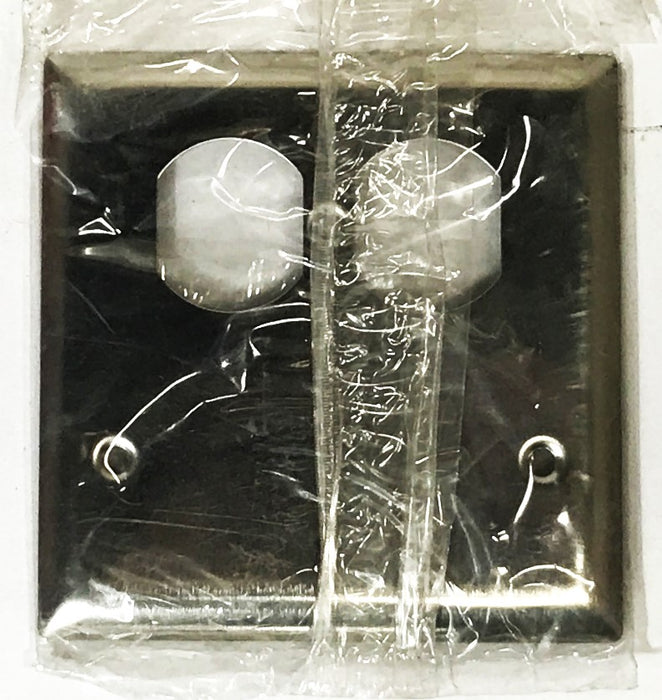 Pass & Seymour Stainless Steel 2-Gang Wall Plate SS138 [Lot of 2] NOS