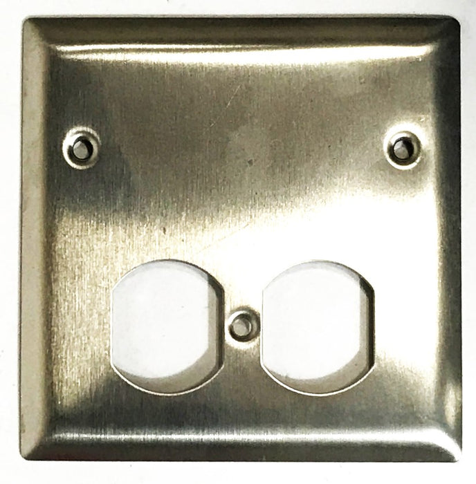 Pass & Seymour Stainless Steel 2-Gang Wall Plate SS138 [Lot of 3] NOS