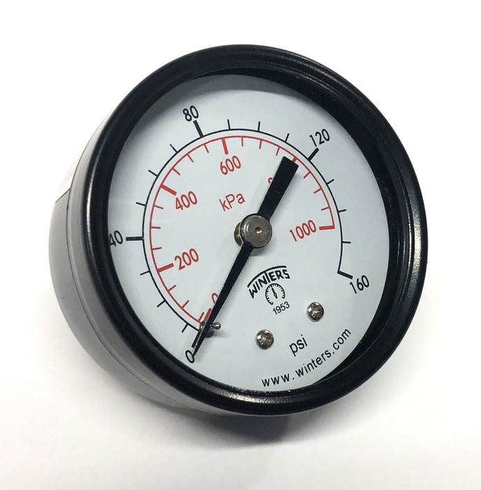 Winters 0-160psi/kpa 2x1/4 Inch NTP Economy Gauge E1409 NOS