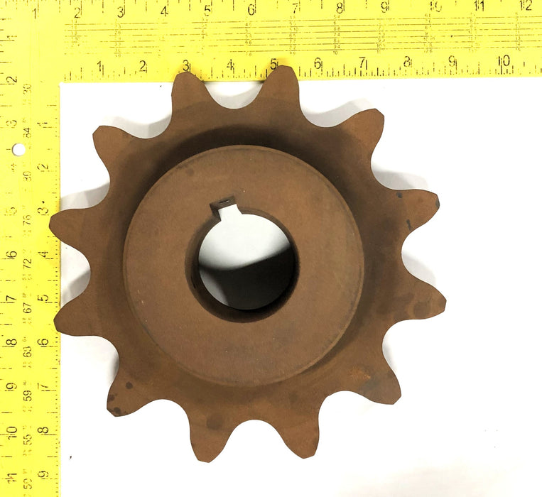 Unbranded 0.47 Inch Keyway 2.18 Inch Bore Sprocket 12 Tooth NOS