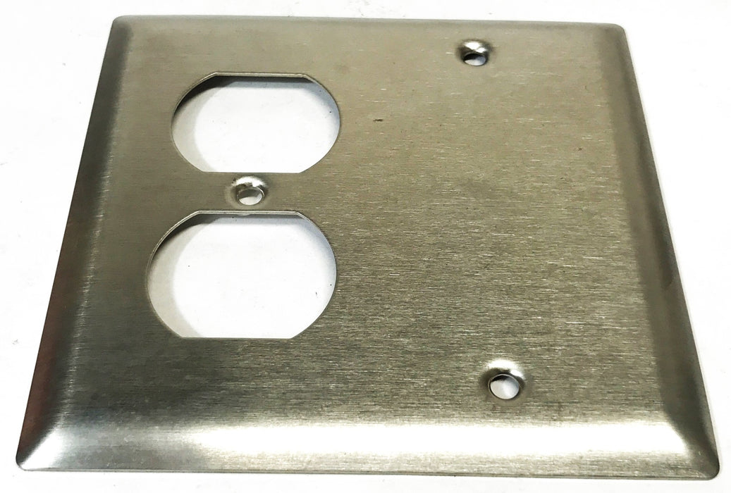 Pass & Seymour Stainless Steel 2-Gang Wall Plate SS138 [Lot of 3] NOS