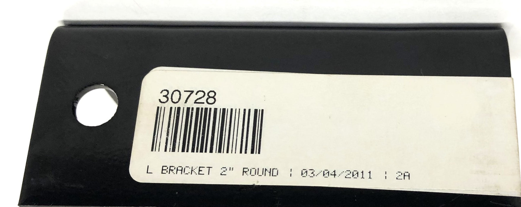 Unbranded 4-3/4x4x1-3/4 Inch L Bracket 2 Inch Round 30728 [Lot of 4] NOS
