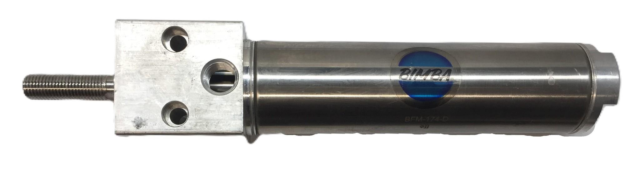 Bimba Stainless Double-Acting Pneumatic Cylinder BFM-174-D NOS
