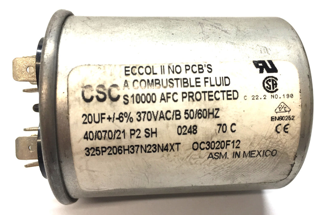 CSC 370VAC/B 50/60HZ Capacitor 325P206H37N23N4XT NOS