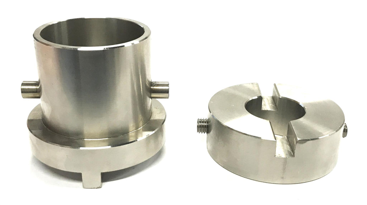 Unbranded Stainless Steel Jaw Coupling Assembly BLNTS-75-H-S-ID59 NOS