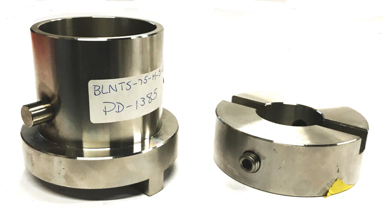 Unbranded Stainless Steel Jaw Coupling Assembly BLNTS-75-H-S-ID59 NOS