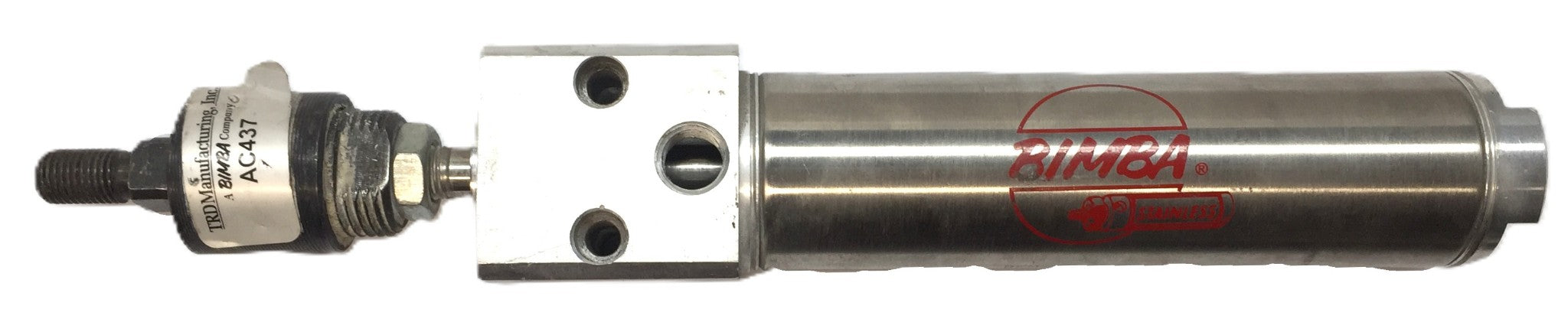 Bimba Stainless Pneumatic Cylinder BFM-174-D (AC437) USED