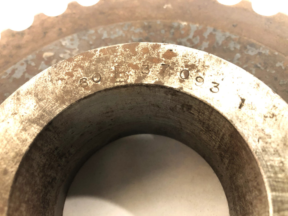 Unbranded 37 Tooth 2.43 Inch Bore Sprocket 60B37093-1 USED
