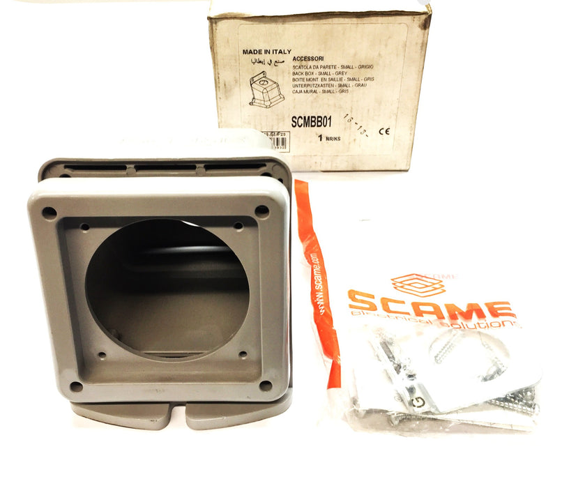 SCAME UL Series Small Grey Back Box SCMBB01 NOS