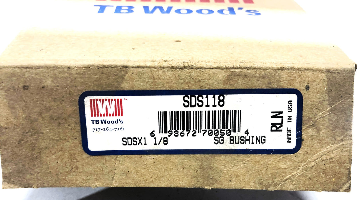 TB Wood's Bore Split Taper Bushing SDSX1-1/8 [Lot of 2] NOS