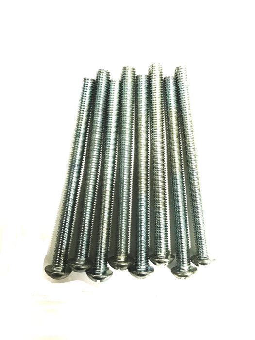 Unbranded 3/8 inch x 5 inch Round Head Slotted Anchor Bolt [Lot of 8] NOS