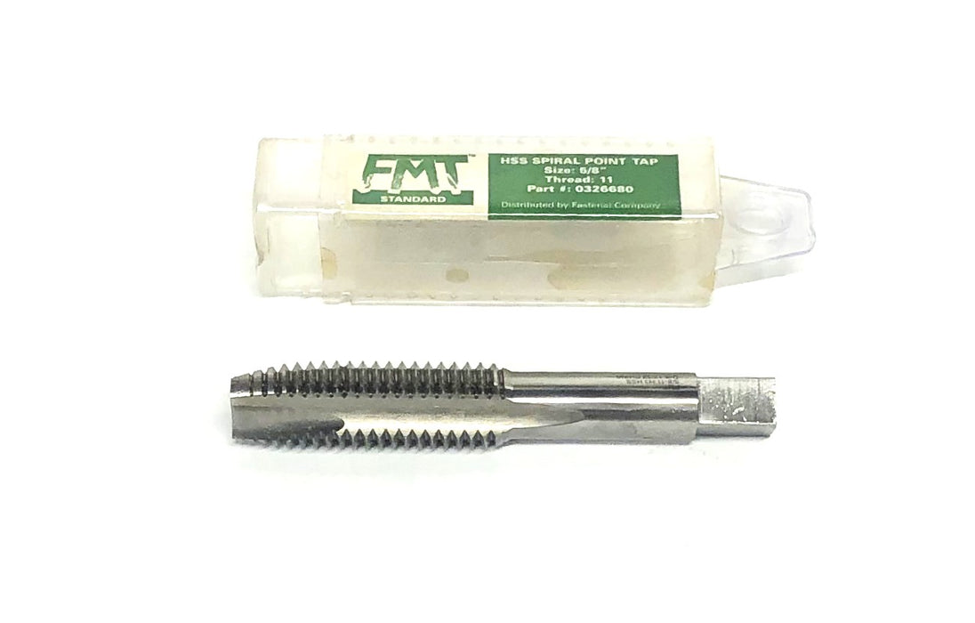 FMT 5/8 Inch 11 Thread 3 Flute HSS Spiral Point Tap 0326680 NOS