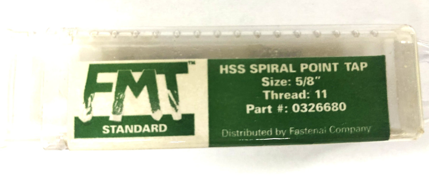 FMT 5/8 Inch 11 Thread 3 Flute HSS Spiral Point Tap 0326680 NOS