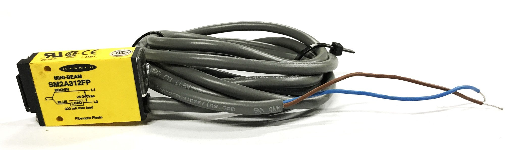 Banner Photoelectric Sensor with 7-foot Cable SM2A312FP NOS