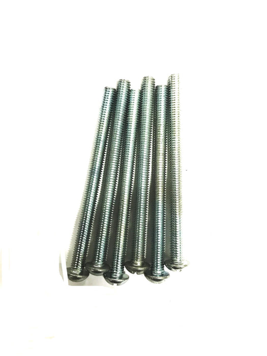 Unbranded 3/8 inch x 5 inch Round Head Slotted Anchor Bolt [Lot of 6] NOS