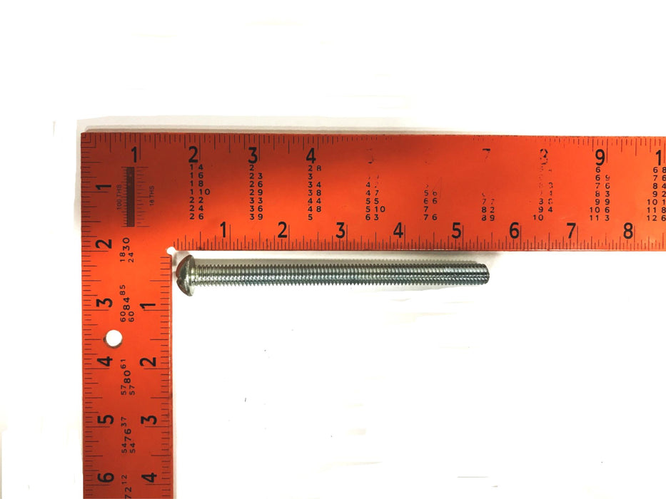 Unbranded 3/8 inch x 5 inch Round Head Slotted Anchor Bolt [Lot of 6] NOS