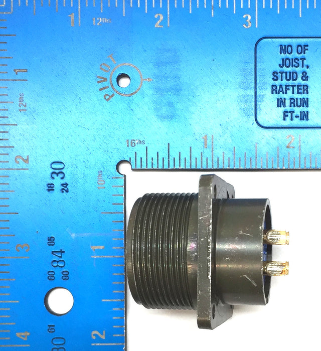 Amphenol Panel-Mount Circular Mil-Spec Connector MS3102A20-4S [Lot of 2] NOS