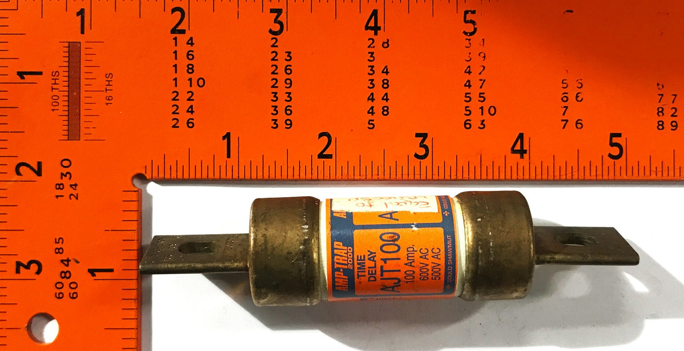 Gould 100amp Time Delay Fuse AJT100 [Lot of 4] NOS