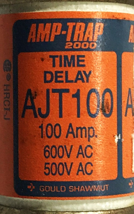 Gould 100amp Time Delay Fuse AJT100 [Lot of 4] NOS