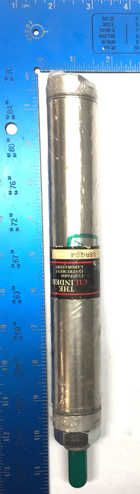 Clippard Stainless Pneumatic Cylinder SSR-20-4 NOS