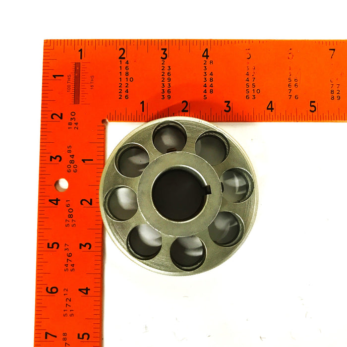 Unbranded 3-1/2 inch 8-Hole Idler Wheel with Key 106854 [Lot of 2] NOS