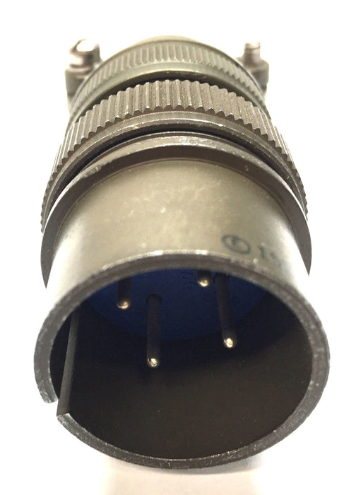 Amphenol 4-Pin Strain Relief Connector 97-3106A22-10P (M85049/52-1-20W) NOS