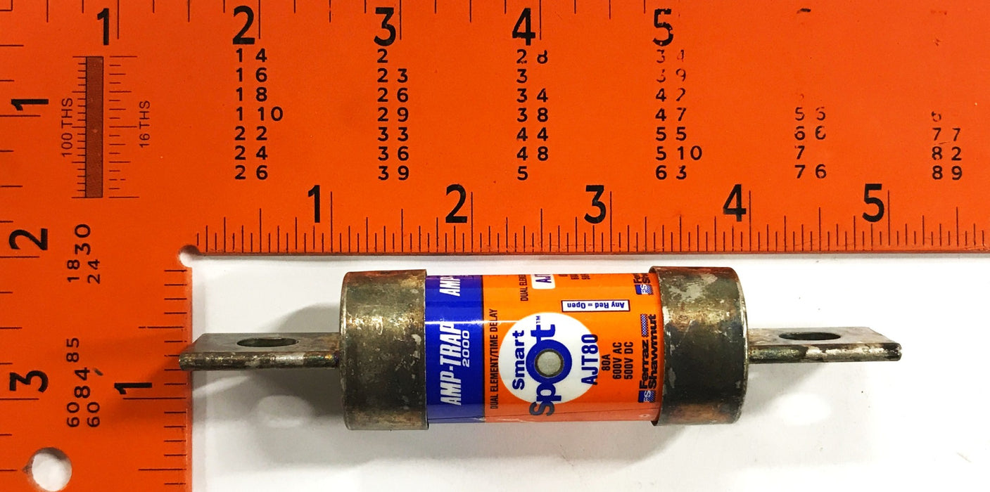 Gould 80amp Duel Element Time Delay Fuse AJT80 [Lot of 3] NOS