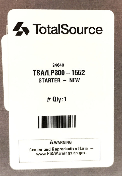 Total Source Forklift Starter LP300-1552 NOS