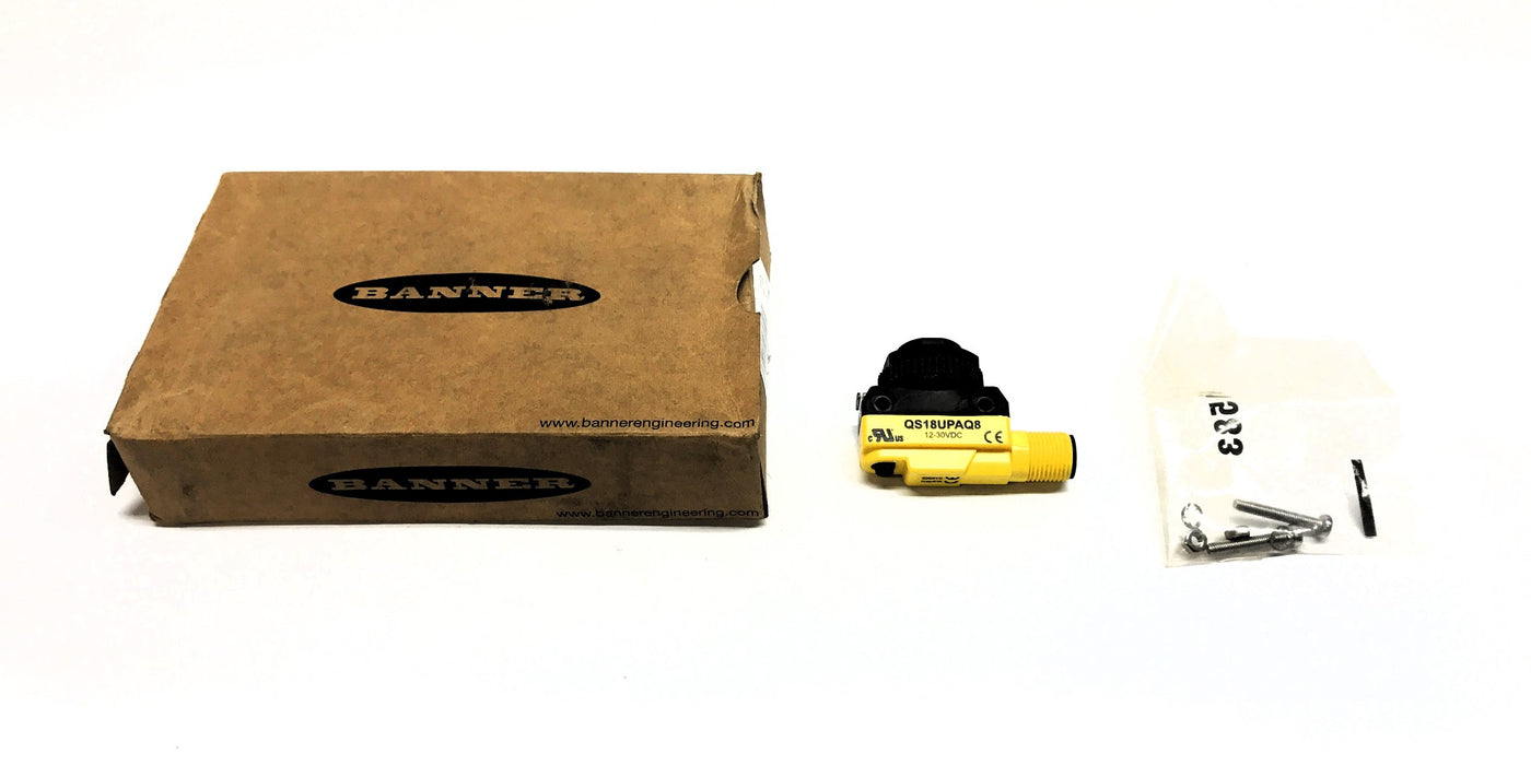 Banner Ultrasonic Distance Sensor QS18UPAQ8 NOS