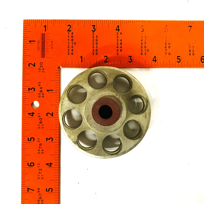 Unbranded 3-1/2 inch 8-Hole Idler Wheel with Rubber Insert 106854 [Lot of 2] NOS