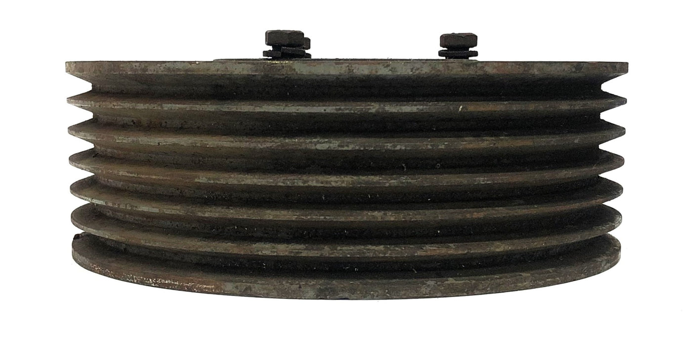 Unbranded 6 Groove Sheave With Taper Lock Bushing 3-3/4x8 Inch USED